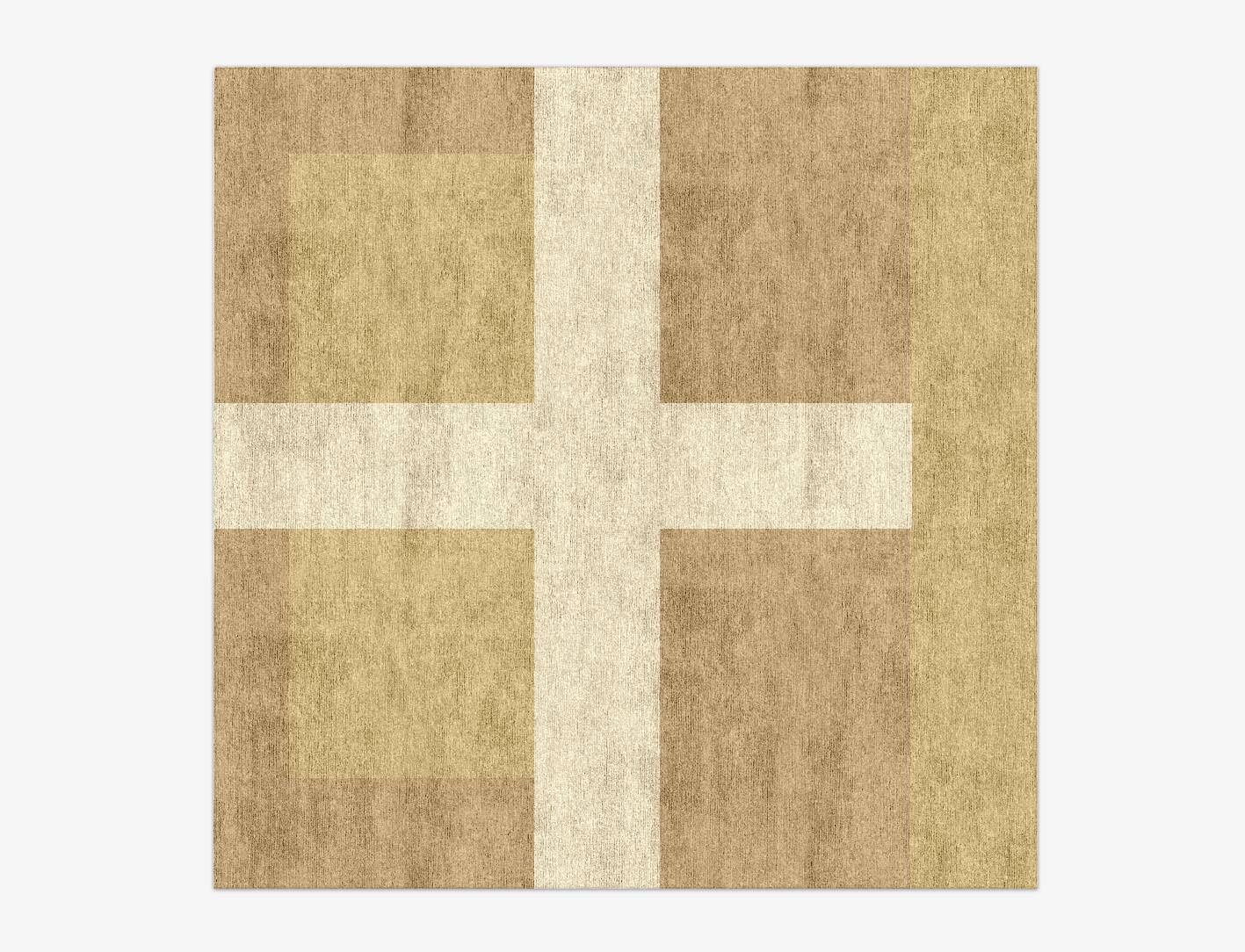 Illusion  Square Hand Knotted Bamboo Silk Custom Rug by Rug Artisan