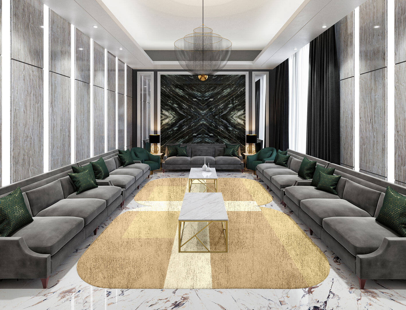 Illusion  Eight Hand Tufted Bamboo Silk Custom Rug by Rug Artisan