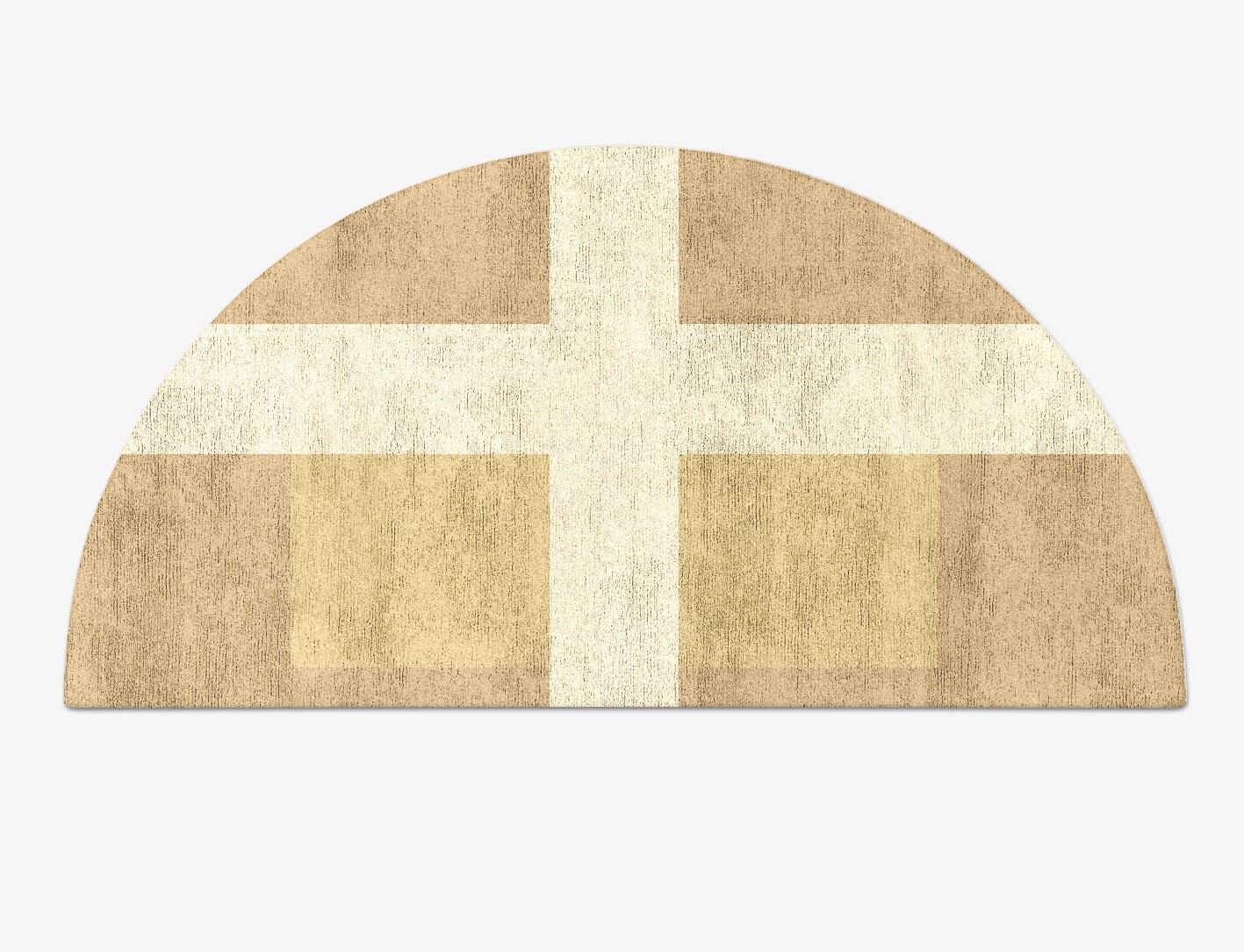 Illusion  Halfmoon Hand Tufted Bamboo Silk Custom Rug by Rug Artisan