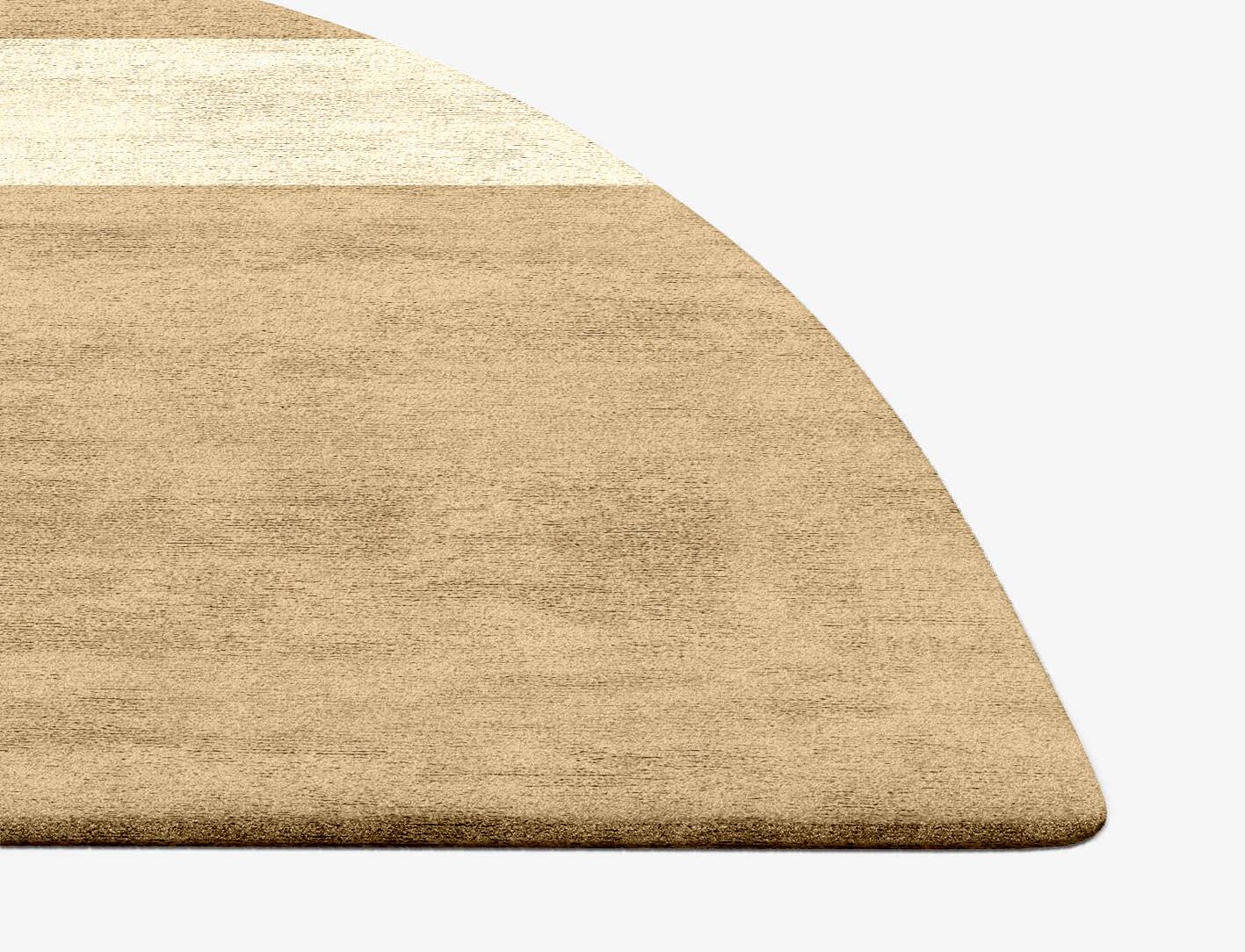 Illusion  Halfmoon Hand Tufted Bamboo Silk Custom Rug by Rug Artisan