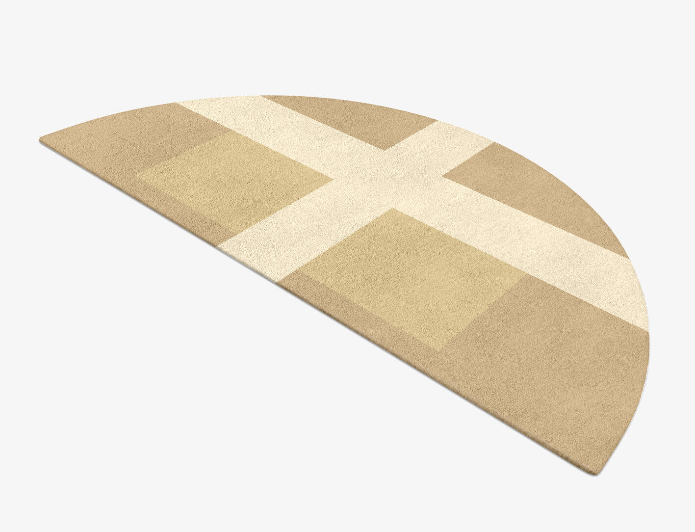 Illusion  Halfmoon Hand Tufted Pure Wool Custom Rug by Rug Artisan