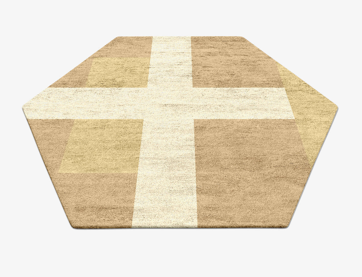 Illusion  Hexagon Hand Tufted Bamboo Silk Custom Rug by Rug Artisan