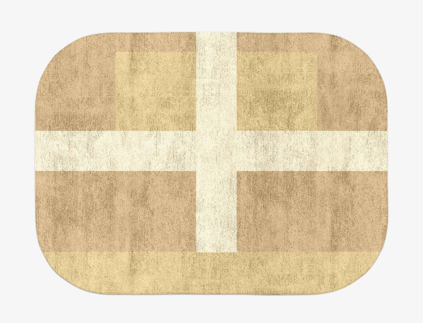 Illusion  Oblong Hand Tufted Bamboo Silk Custom Rug by Rug Artisan