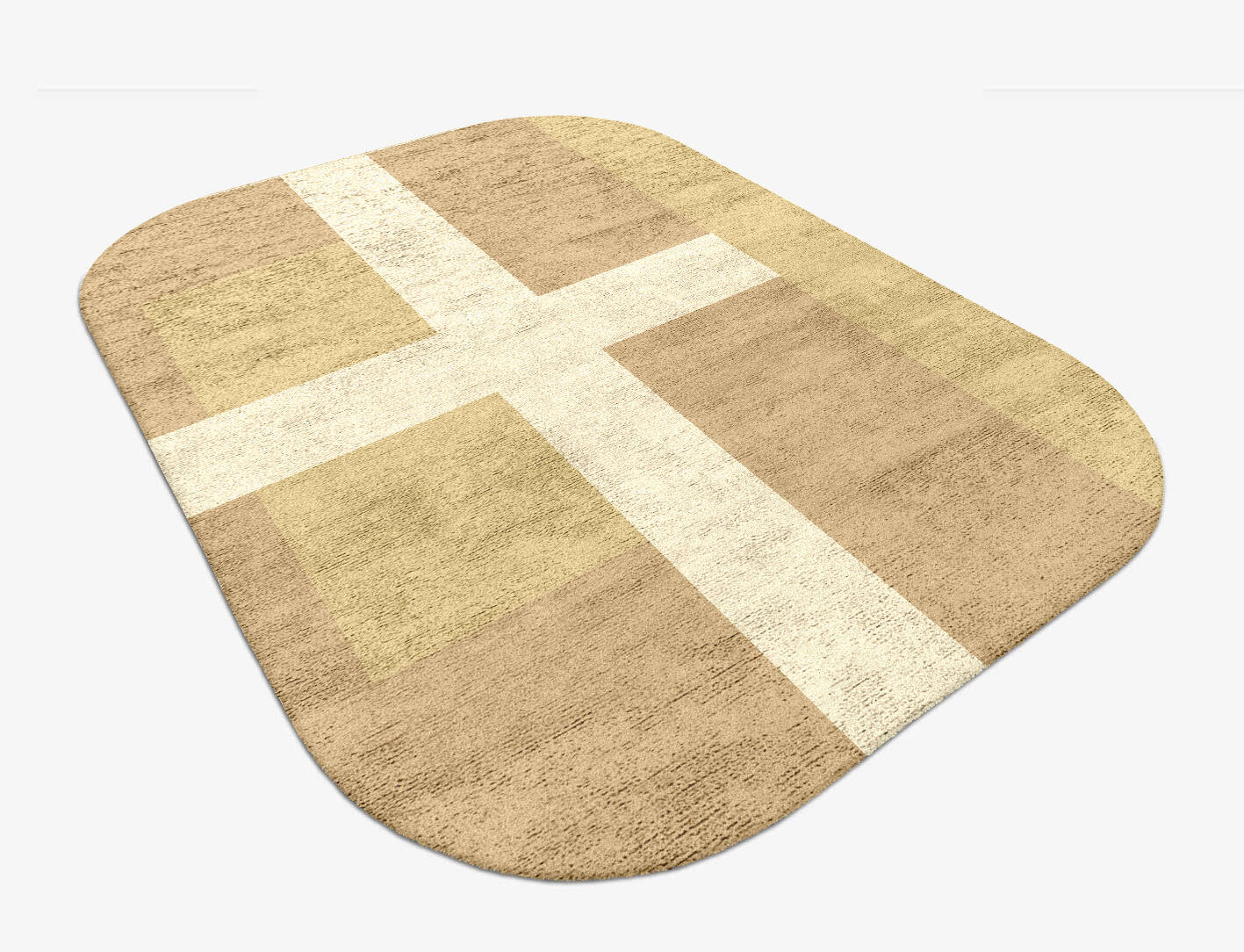 Illusion  Oblong Hand Tufted Bamboo Silk Custom Rug by Rug Artisan