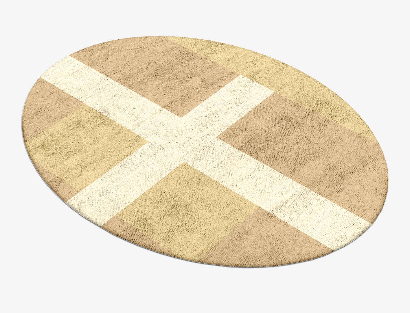 Illusion  Oval Hand Tufted Bamboo Silk Custom Rug by Rug Artisan