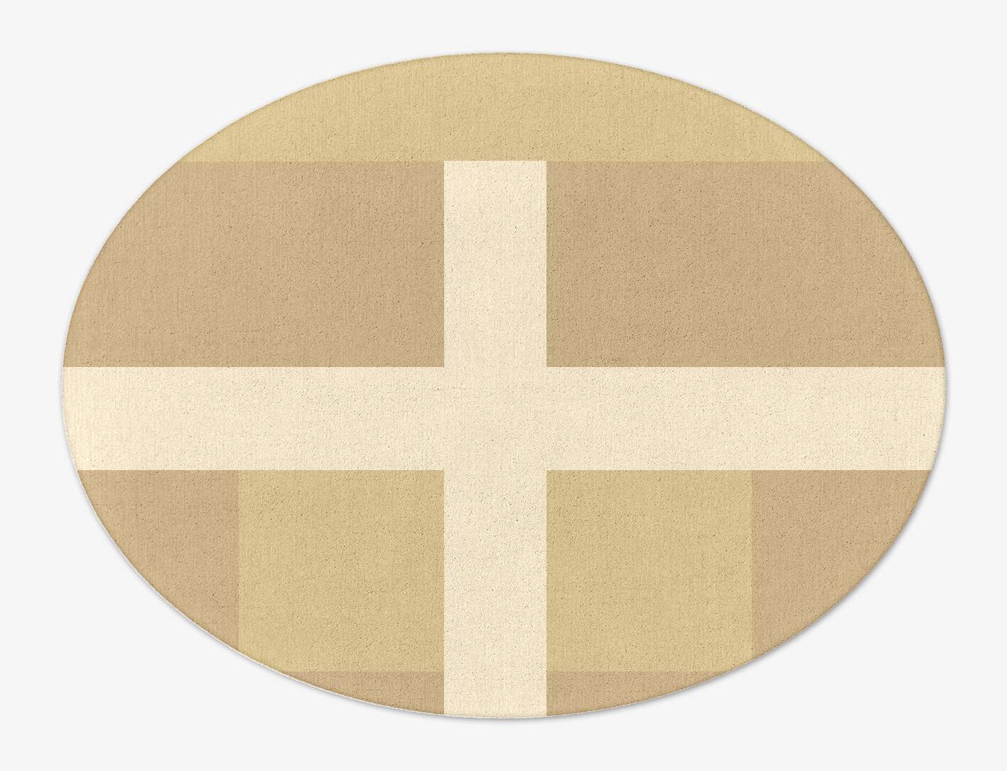 Illusion  Oval Hand Tufted Pure Wool Custom Rug by Rug Artisan