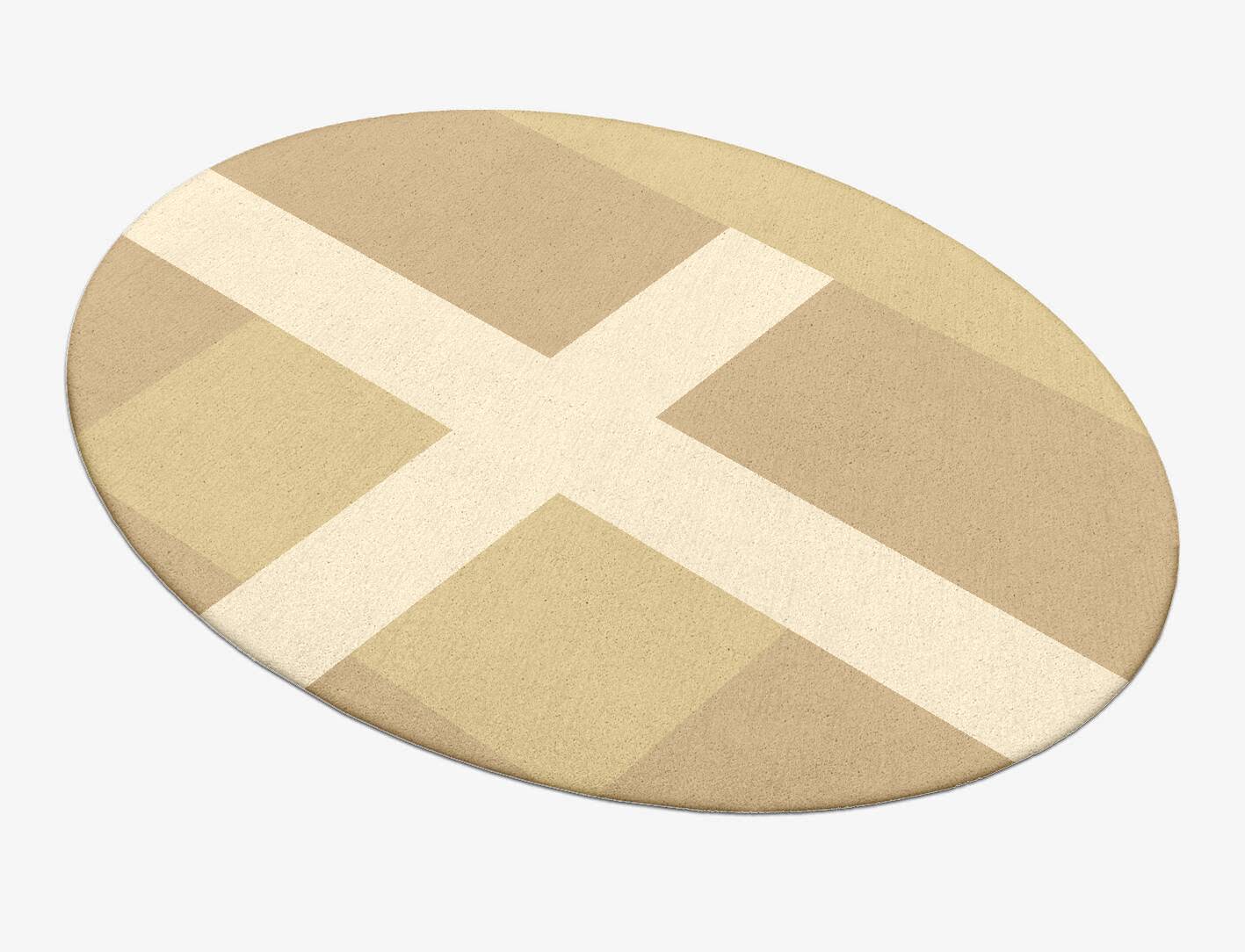 Illusion  Oval Hand Tufted Pure Wool Custom Rug by Rug Artisan
