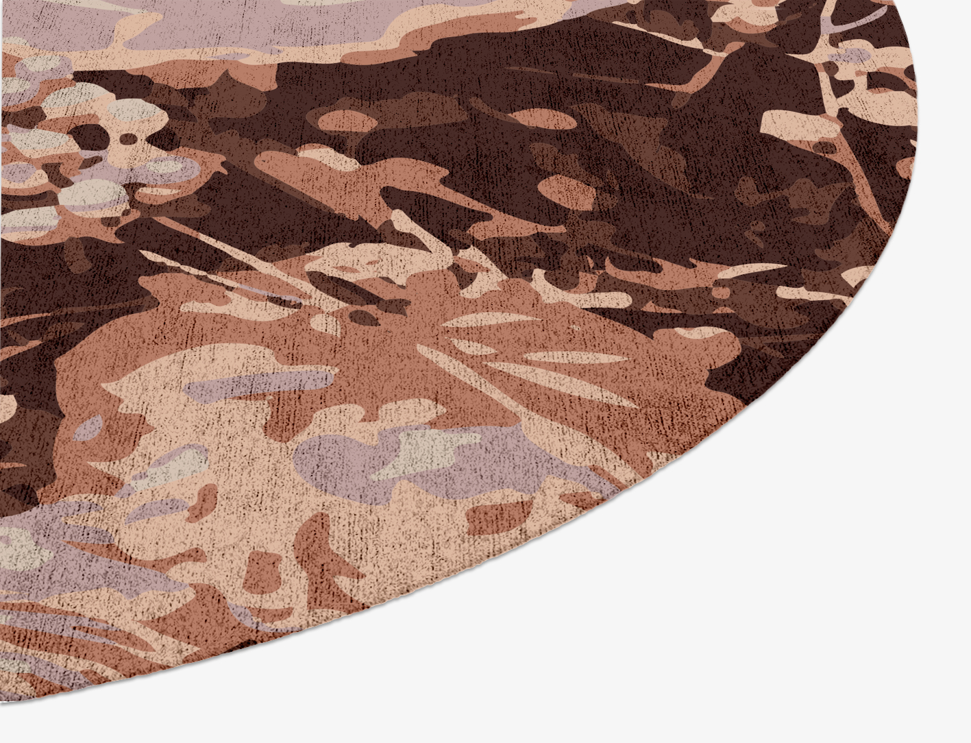 Impasto Floral Oval Hand Knotted Bamboo Silk Custom Rug by Rug Artisan
