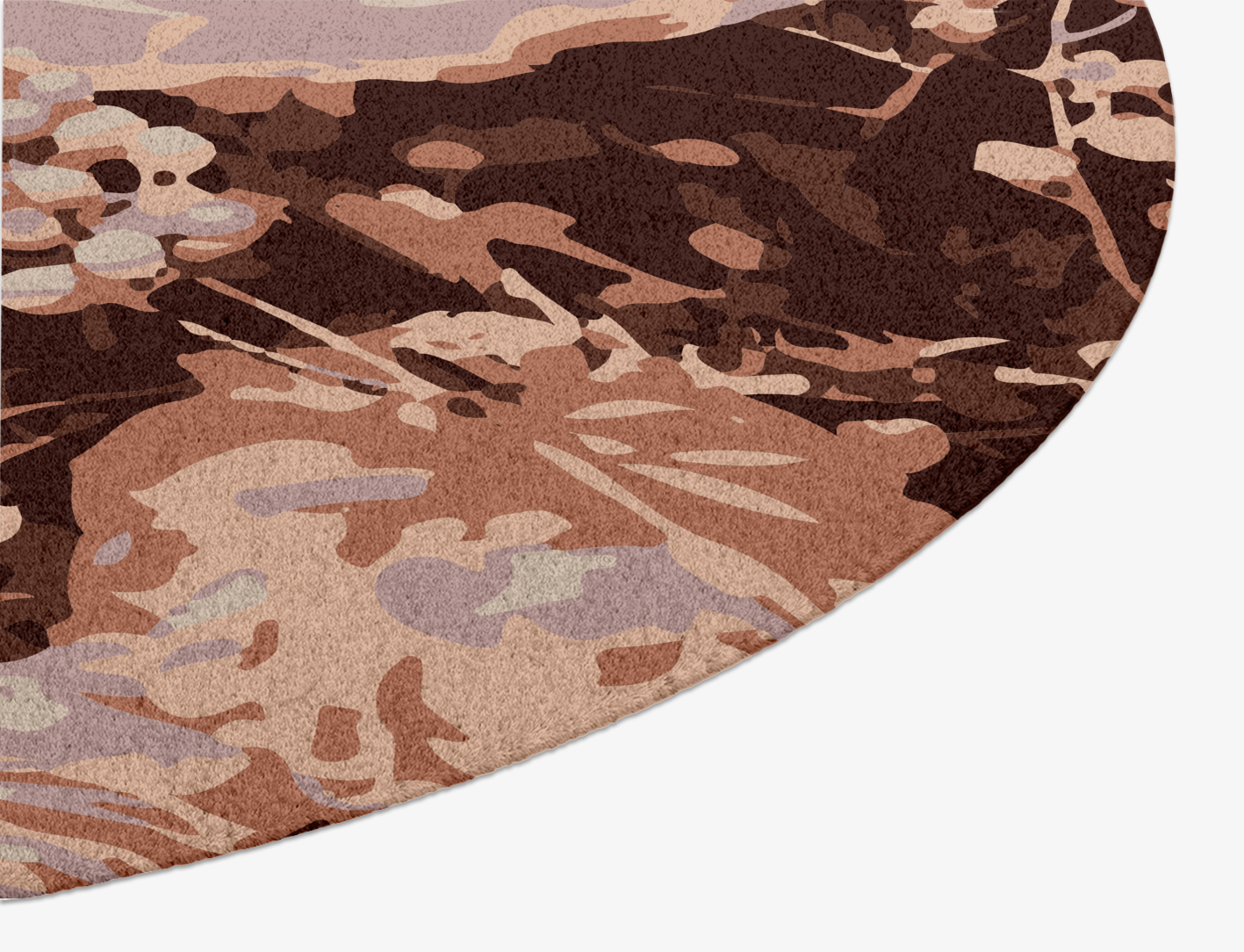 Impasto Floral Oval Hand Knotted Tibetan Wool Custom Rug by Rug Artisan