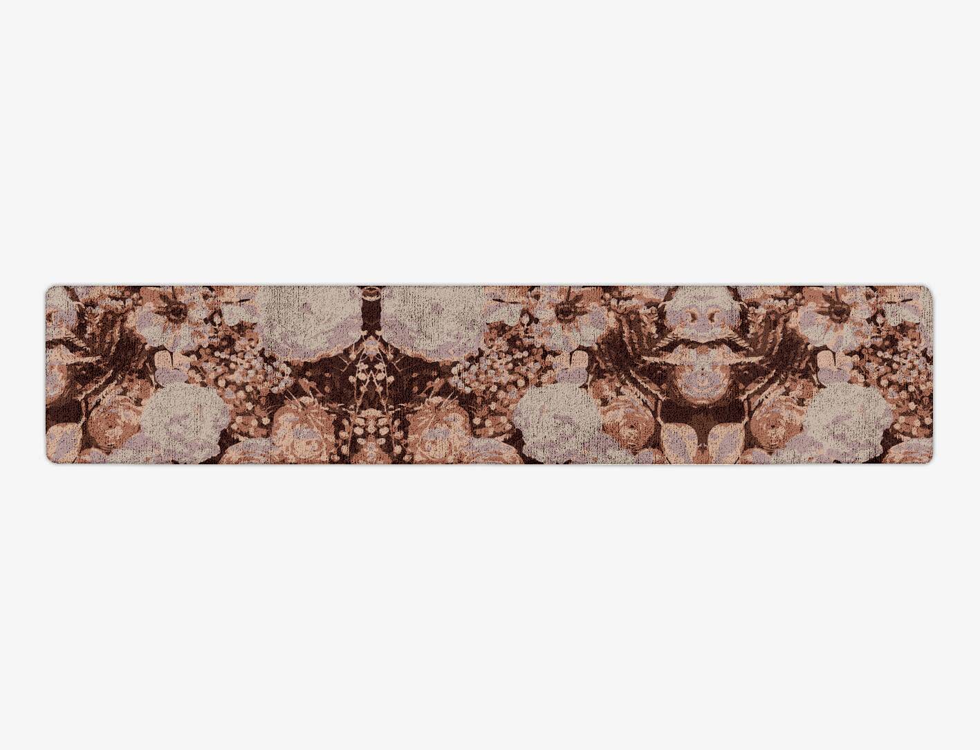 Impasto Floral Runner Hand Tufted Bamboo Silk Custom Rug by Rug Artisan
