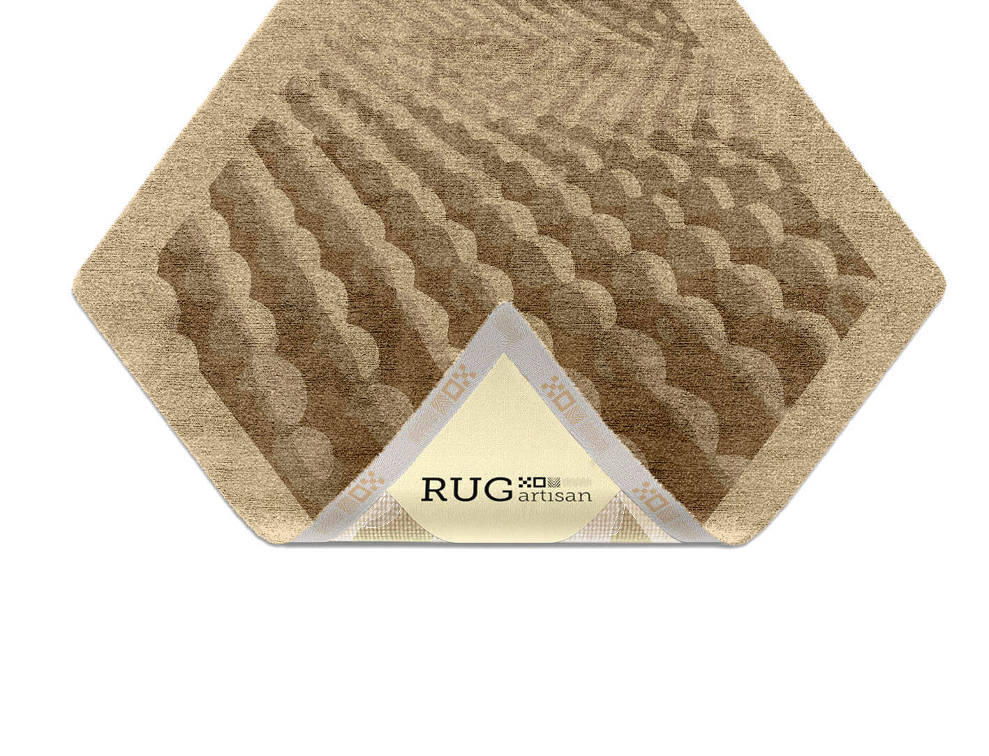 Imperial Origami Diamond Hand Knotted Bamboo Silk Custom Rug by Rug Artisan