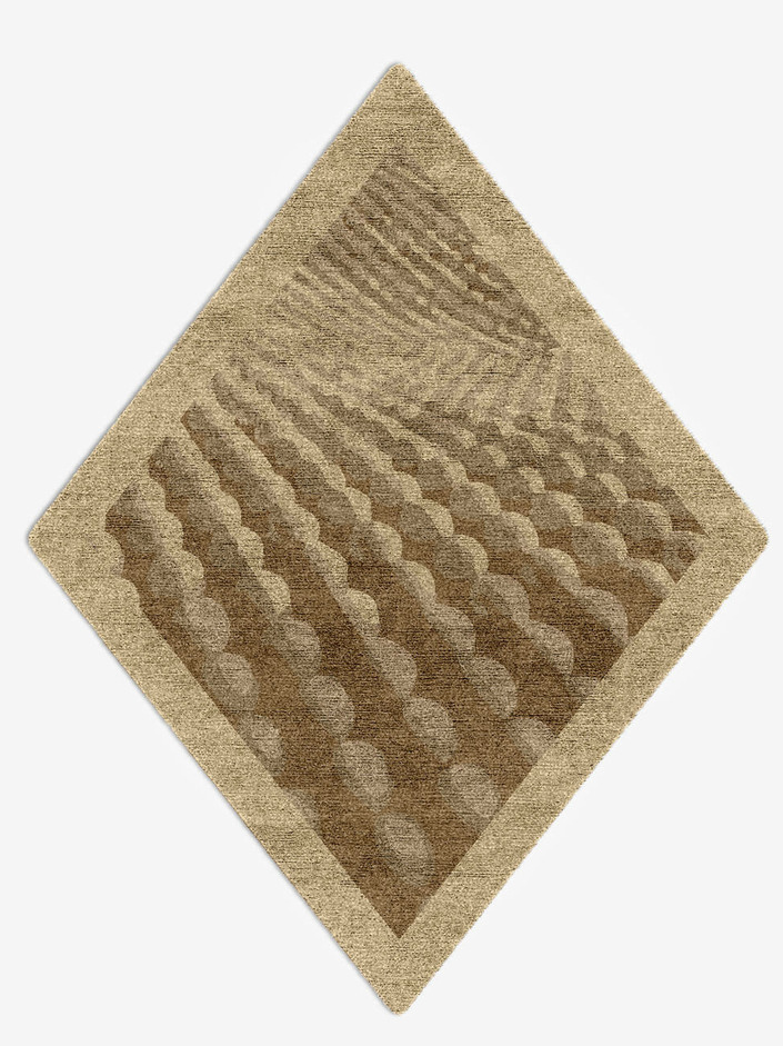 Imperial Origami Diamond Hand Knotted Bamboo Silk Custom Rug by Rug Artisan