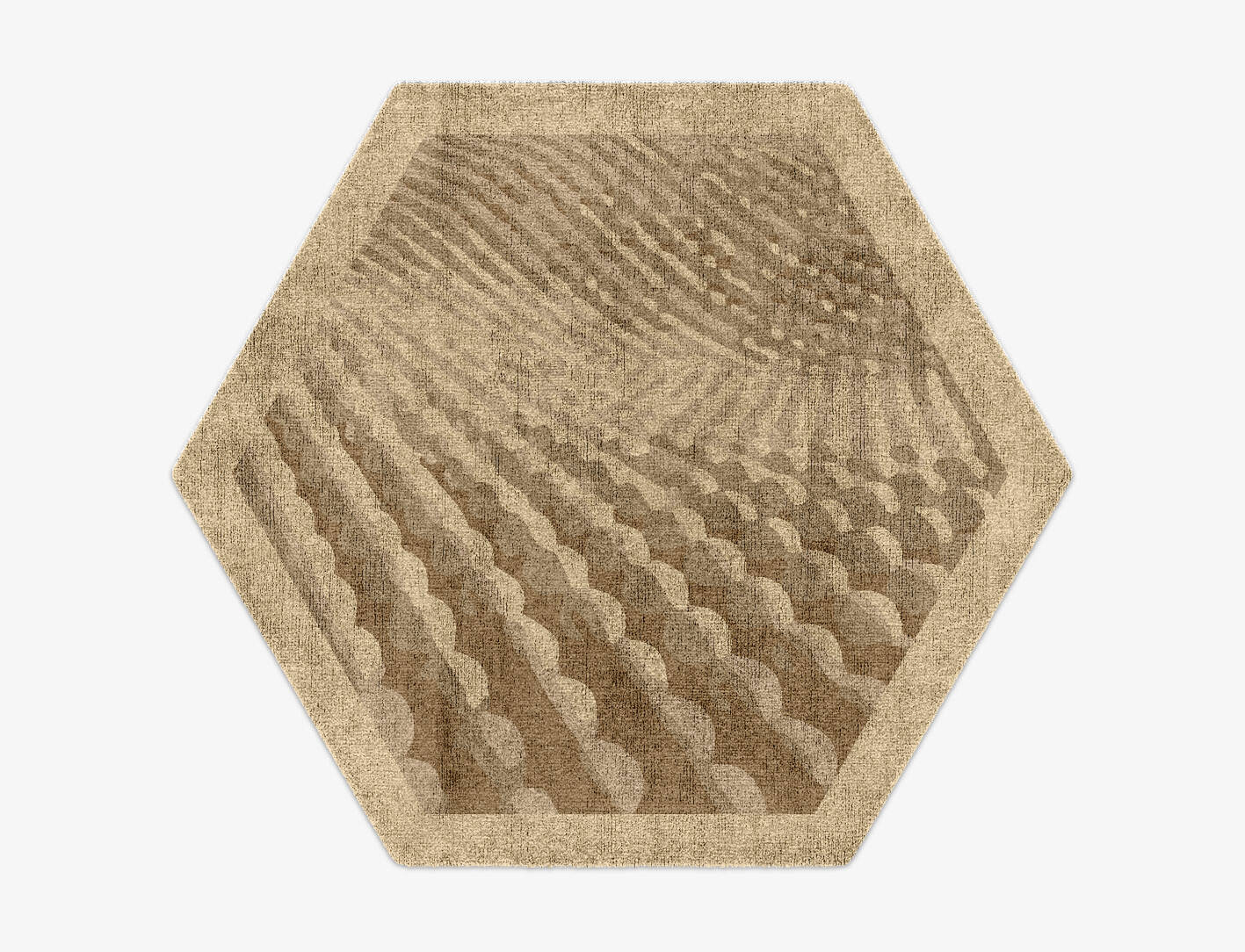 Imperial Origami Hexagon Hand Knotted Bamboo Silk Custom Rug by Rug Artisan