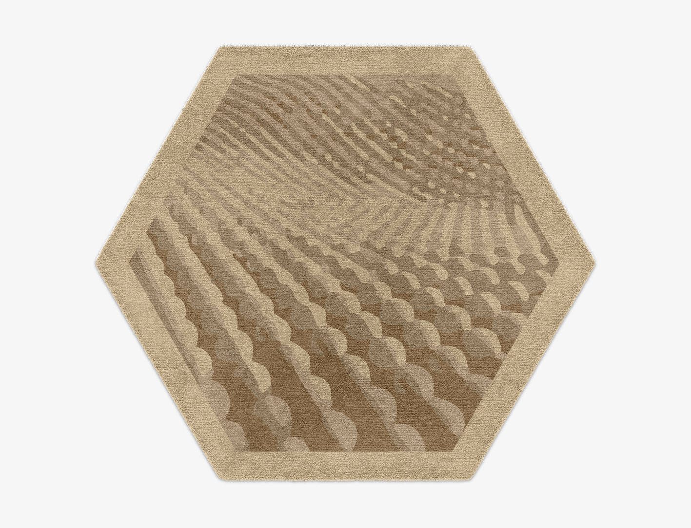Imperial Origami Hexagon Hand Knotted Tibetan Wool Custom Rug by Rug Artisan