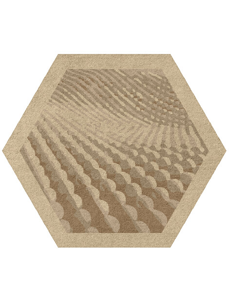Imperial Origami Hexagon Hand Tufted Pure Wool Custom Rug by Rug Artisan