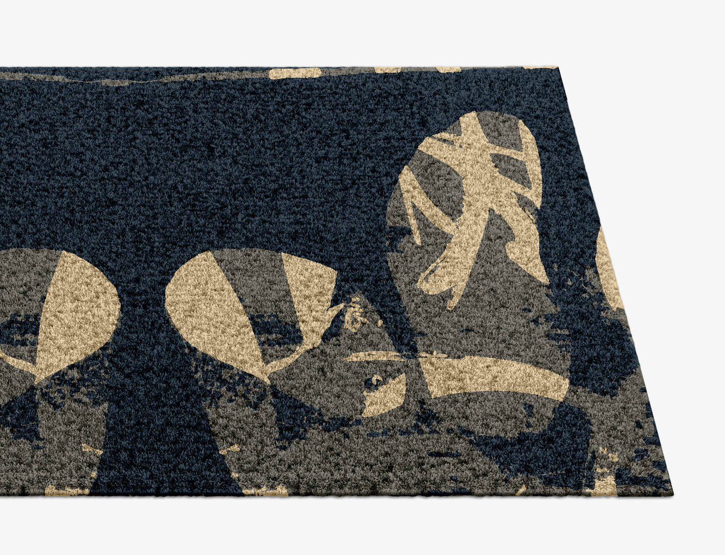 Imprint Abstract Runner Hand Knotted Tibetan Wool Custom Rug by Rug Artisan