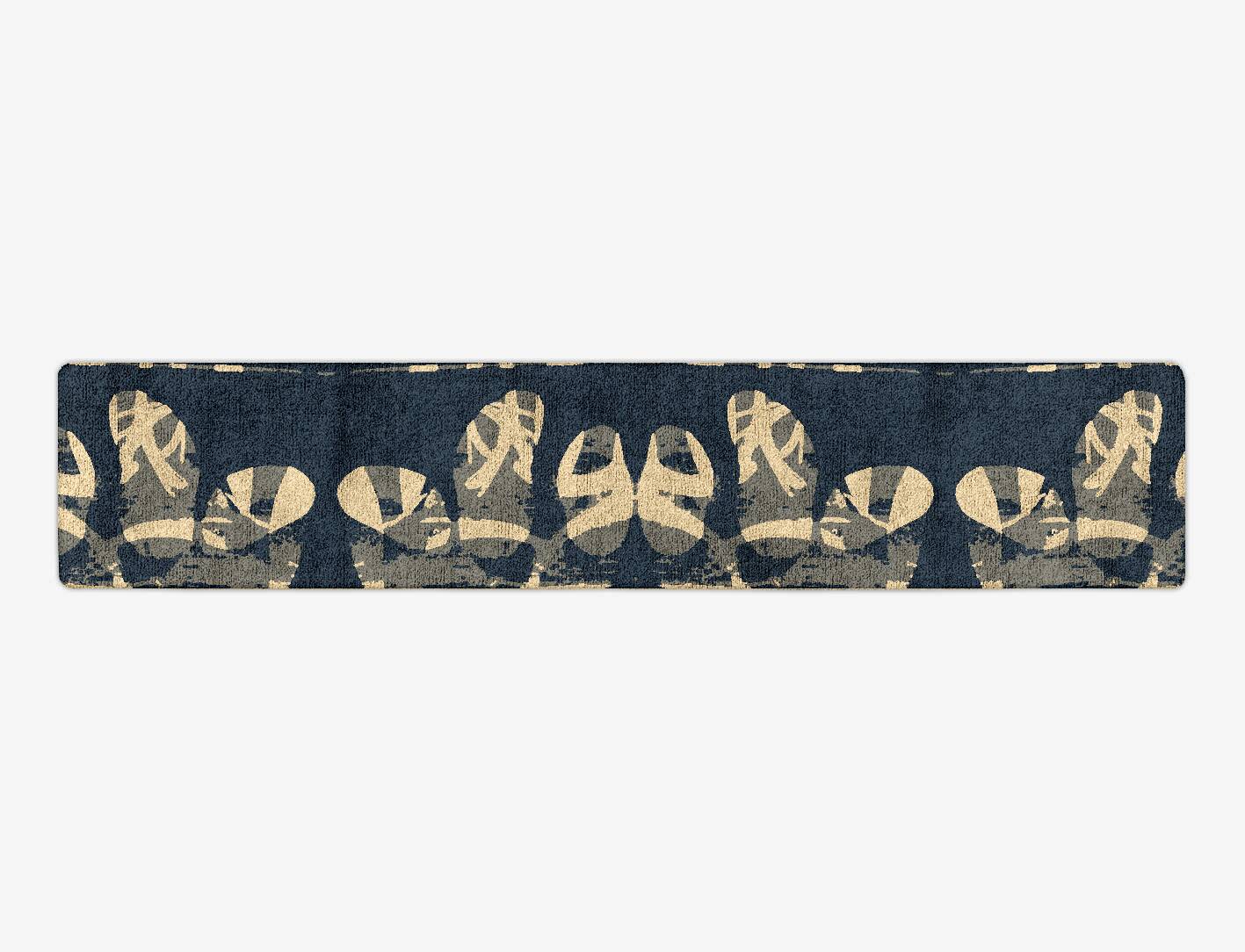 Imprint Abstract Runner Hand Tufted Bamboo Silk Custom Rug by Rug Artisan
