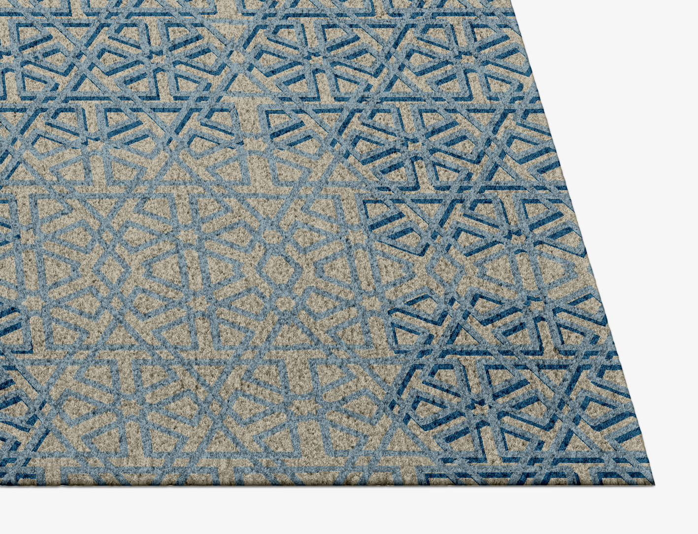 Imprints Modern Geometrics Rectangle Hand Knotted Tibetan Wool Custom Rug by Rug Artisan