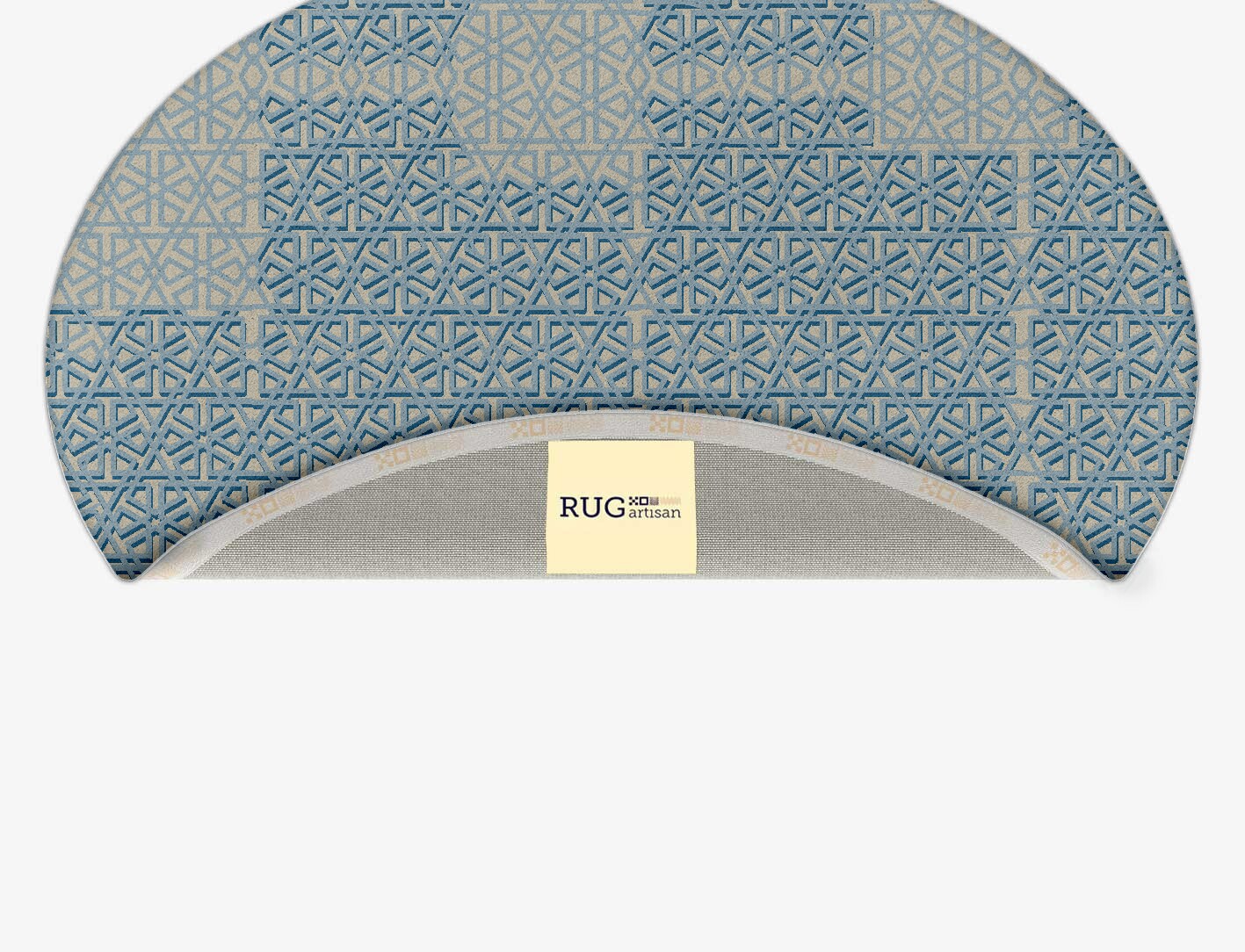 Imprints Geometric Oval Hand Tufted Pure Wool Custom Rug by Rug Artisan