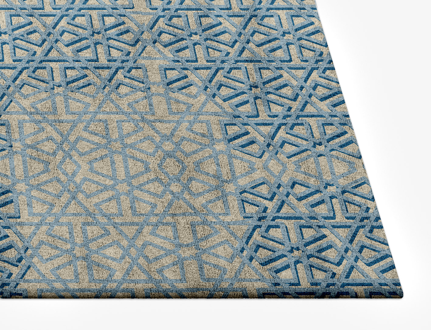 Imprints Geometric Rectangle Hand Tufted Bamboo Silk Custom Rug by Rug Artisan