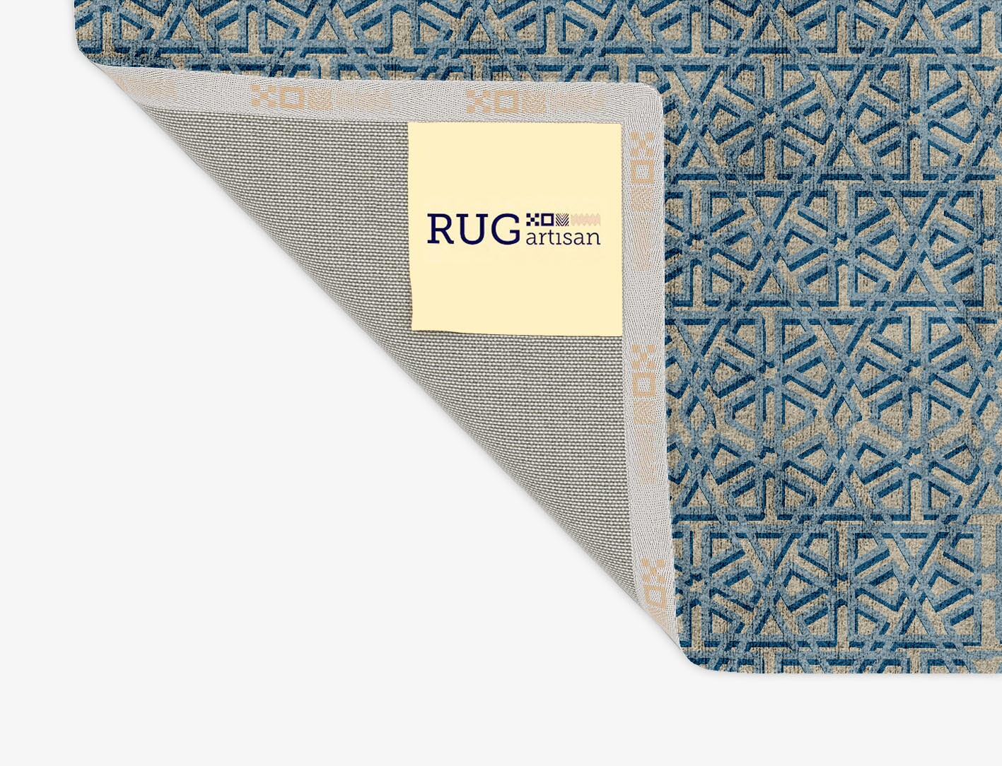 Imprints Geometric Rectangle Hand Tufted Bamboo Silk Custom Rug by Rug Artisan