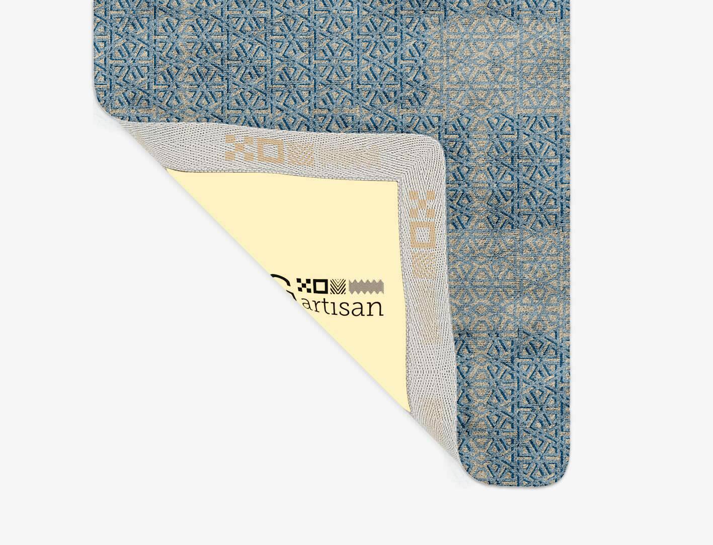 Imprints Modern Geometrics Runner Hand Tufted Bamboo Silk Custom Rug by Rug Artisan