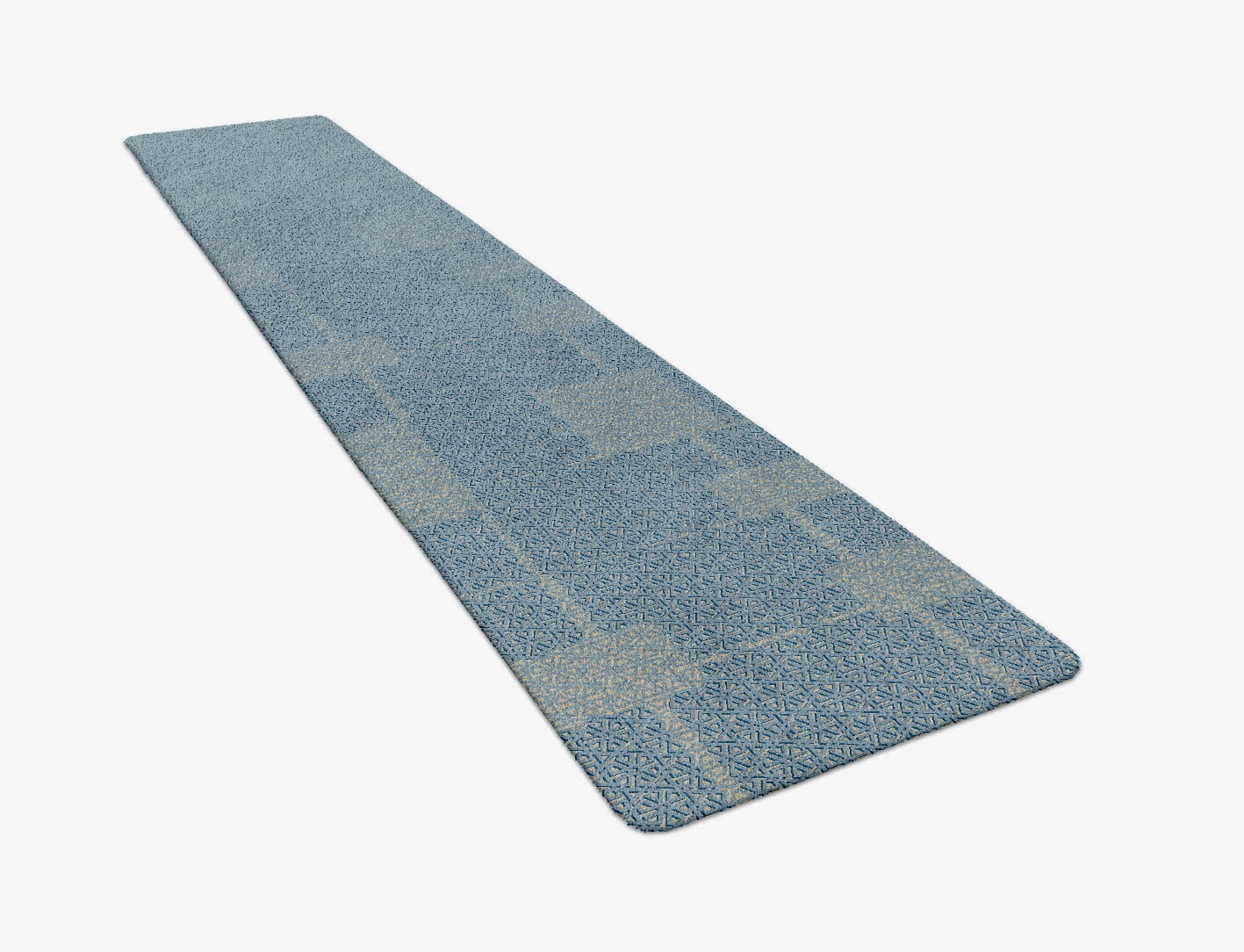 Imprints Geometric Runner Hand Tufted Pure Wool Custom Rug by Rug Artisan