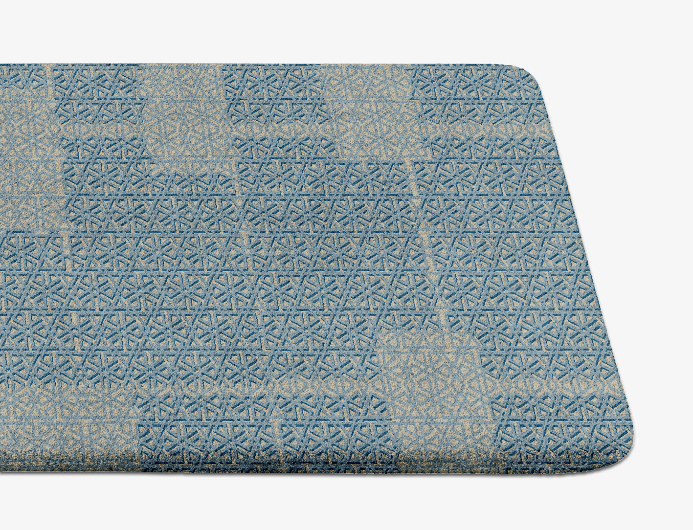 Imprints Geometric Runner Hand Tufted Pure Wool Custom Rug by Rug Artisan