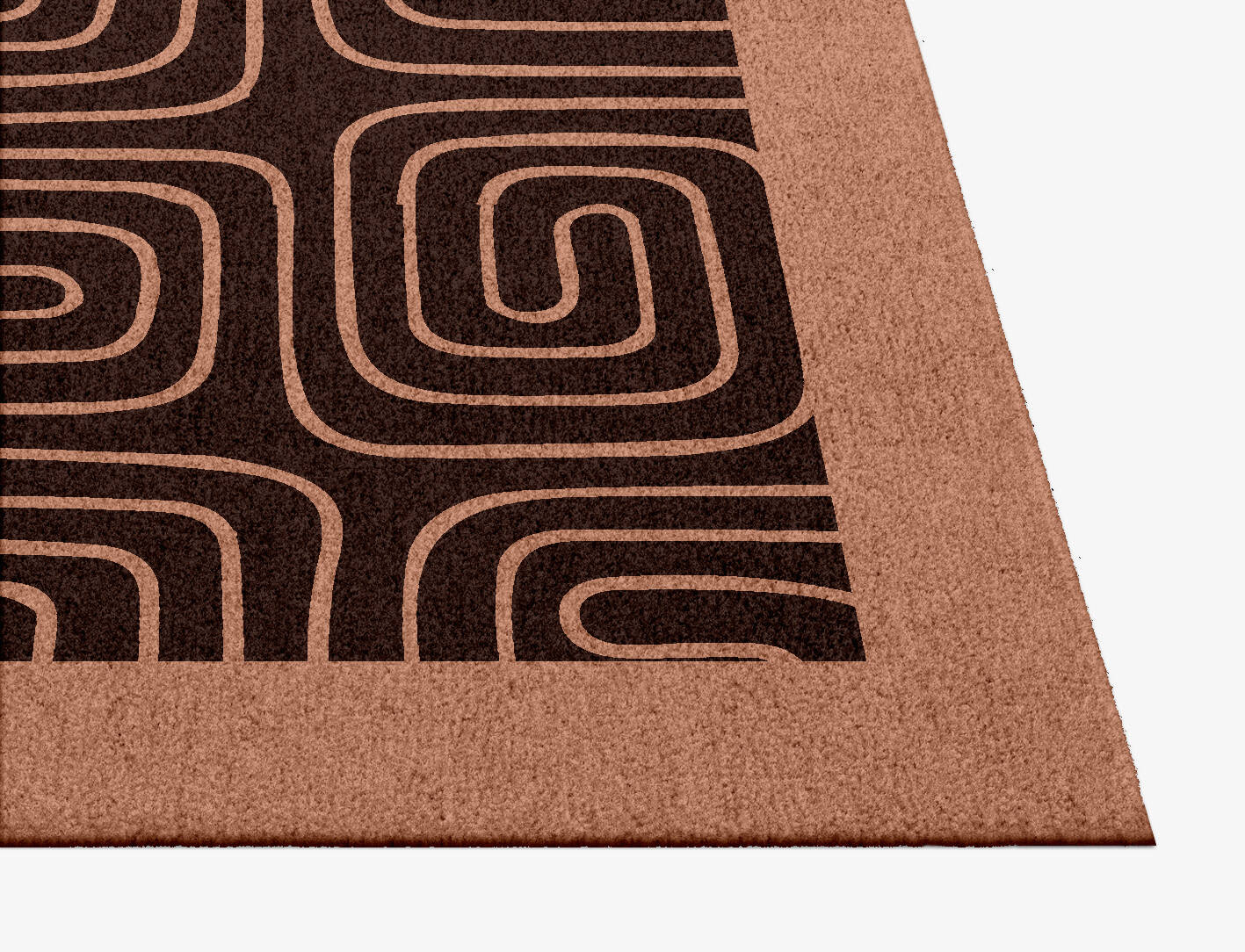 Inca Geometric Square Hand Knotted Tibetan Wool Custom Rug by Rug Artisan