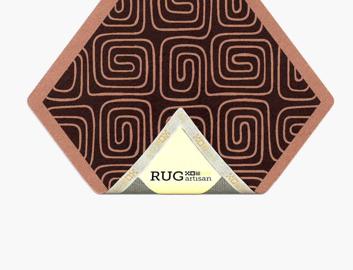 Inca Geometric Diamond Hand Tufted Pure Wool Custom Rug by Rug Artisan