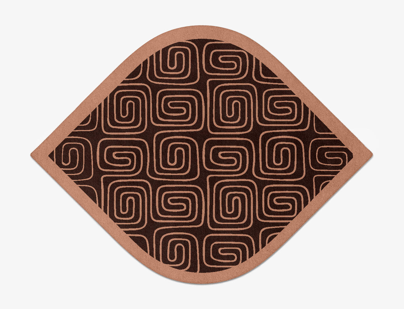 Inca Geometric Ogee Hand Tufted Pure Wool Custom Rug by Rug Artisan