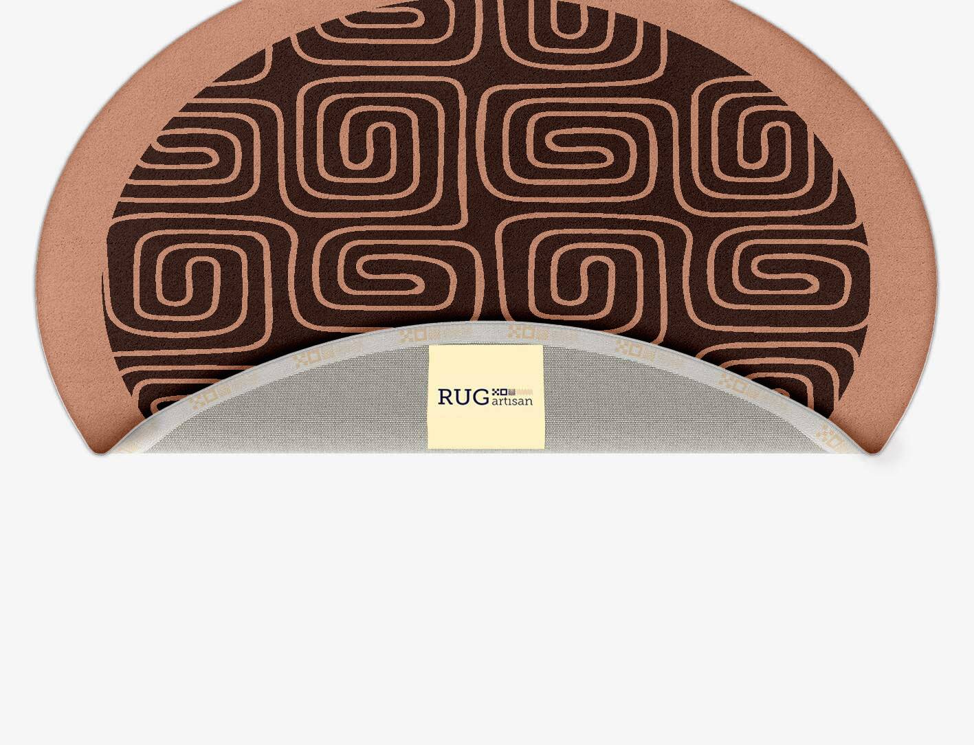 Inca Geometric Oval Hand Tufted Pure Wool Custom Rug by Rug Artisan