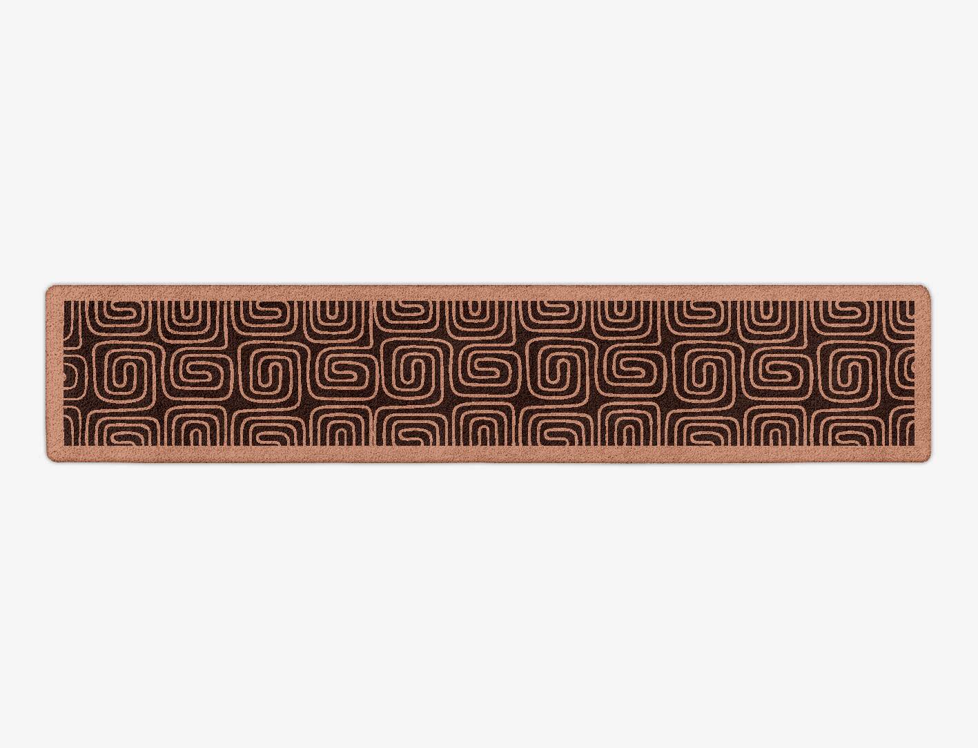 Inca Geometric Runner Hand Tufted Pure Wool Custom Rug by Rug Artisan