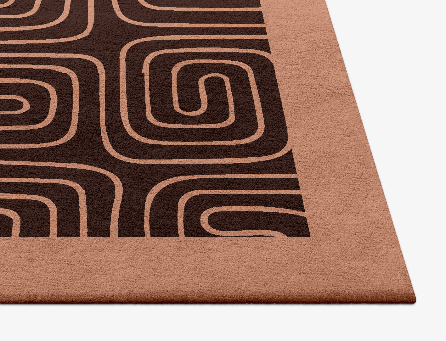 Inca Geometric Square Hand Tufted Pure Wool Custom Rug by Rug Artisan