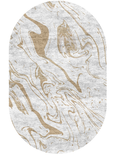Ink Swirls Surface Art Capsule Hand Knotted Bamboo Silk Custom Rug by Rug Artisan
