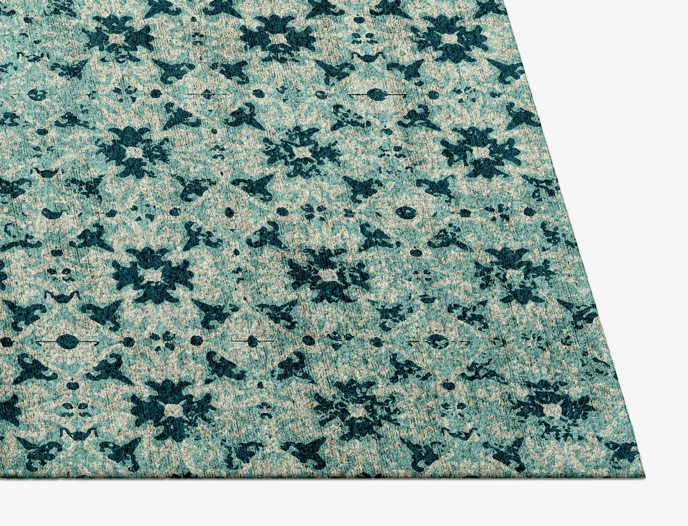 Inlays Vintage Rectangle Hand Knotted Bamboo Silk Custom Rug by Rug Artisan