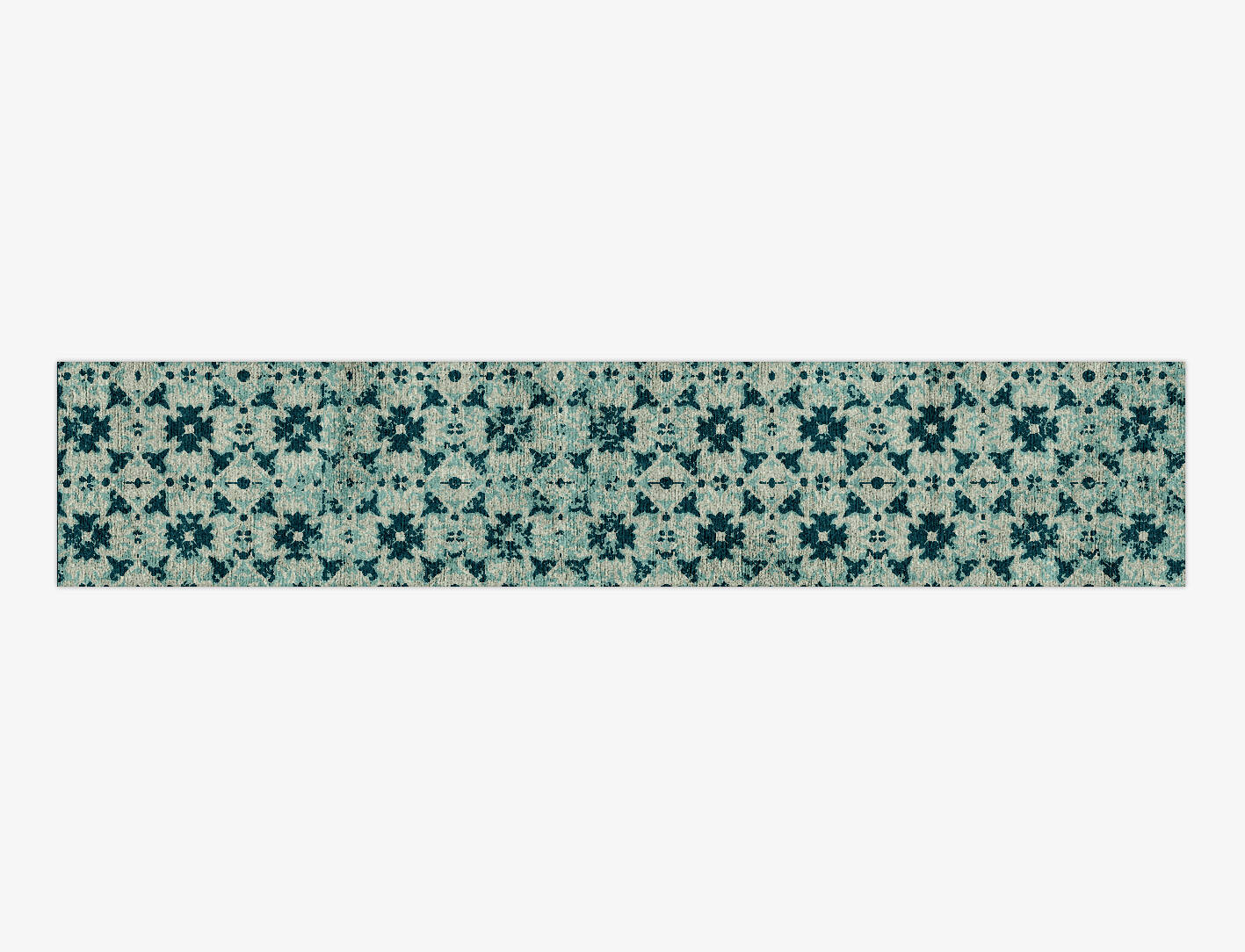 Inlays Vintage Runner Hand Knotted Bamboo Silk Custom Rug by Rug Artisan