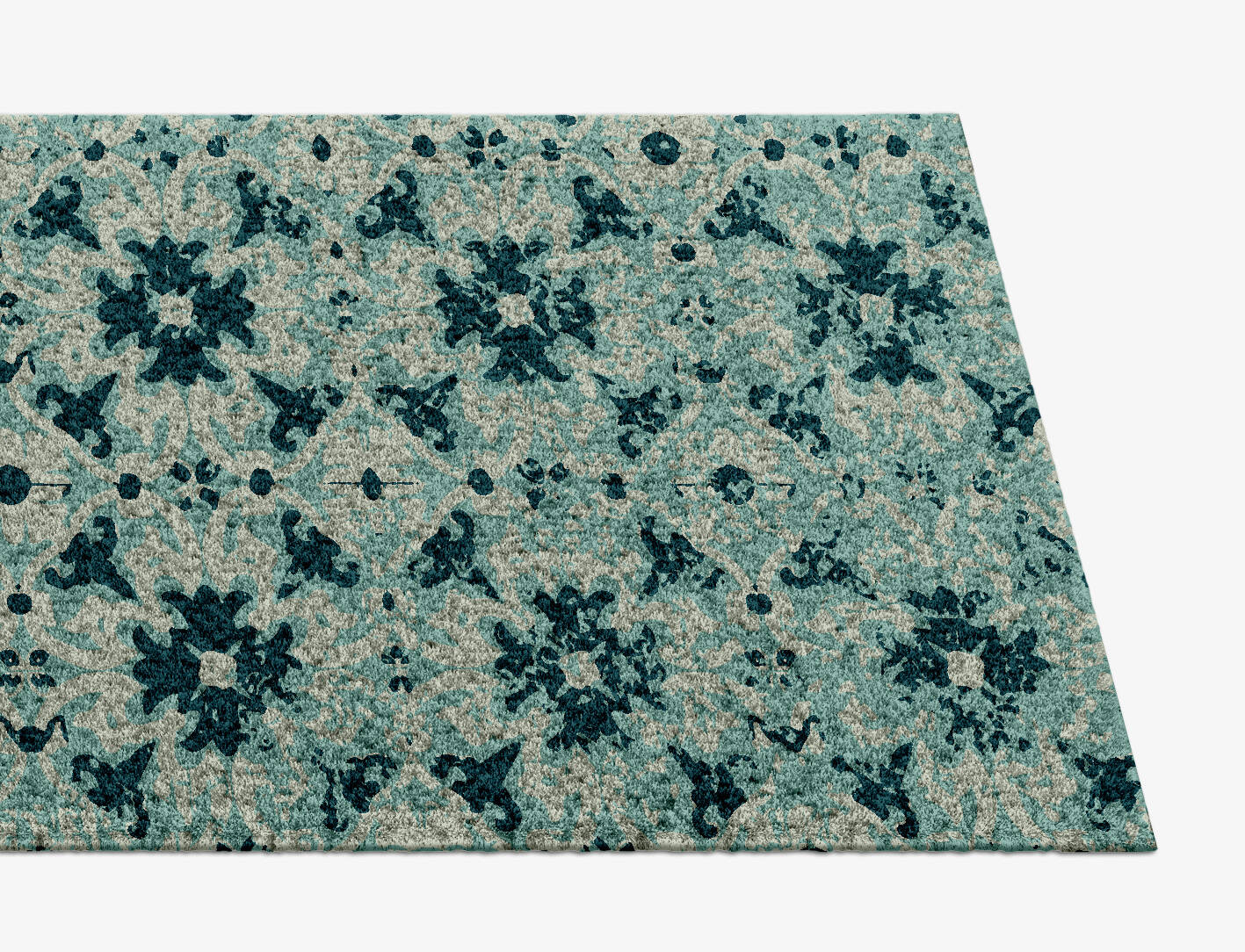Inlays Vintage Runner Hand Knotted Tibetan Wool Custom Rug by Rug Artisan