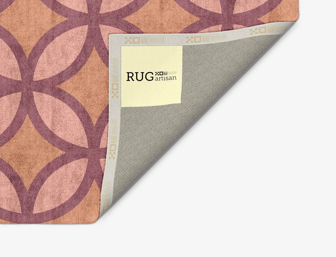 Intersections Modern Geometrics Arch Hand Tufted Bamboo Silk Custom Rug by Rug Artisan