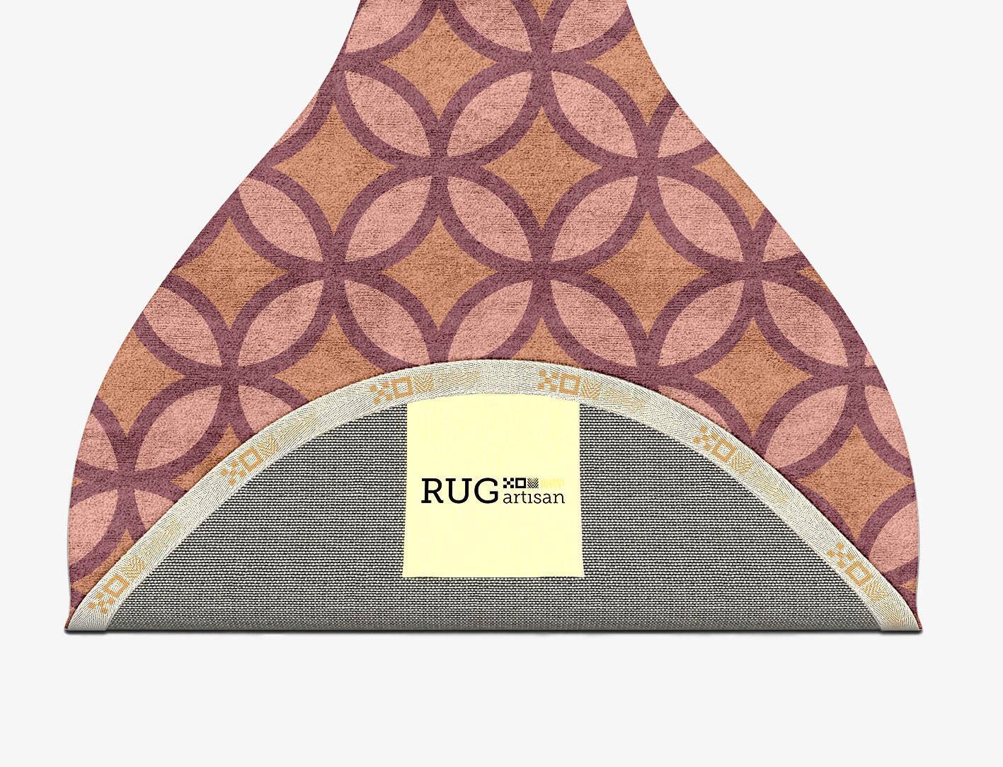 Intersections Modern Geometrics Drop Hand Tufted Bamboo Silk Custom Rug by Rug Artisan