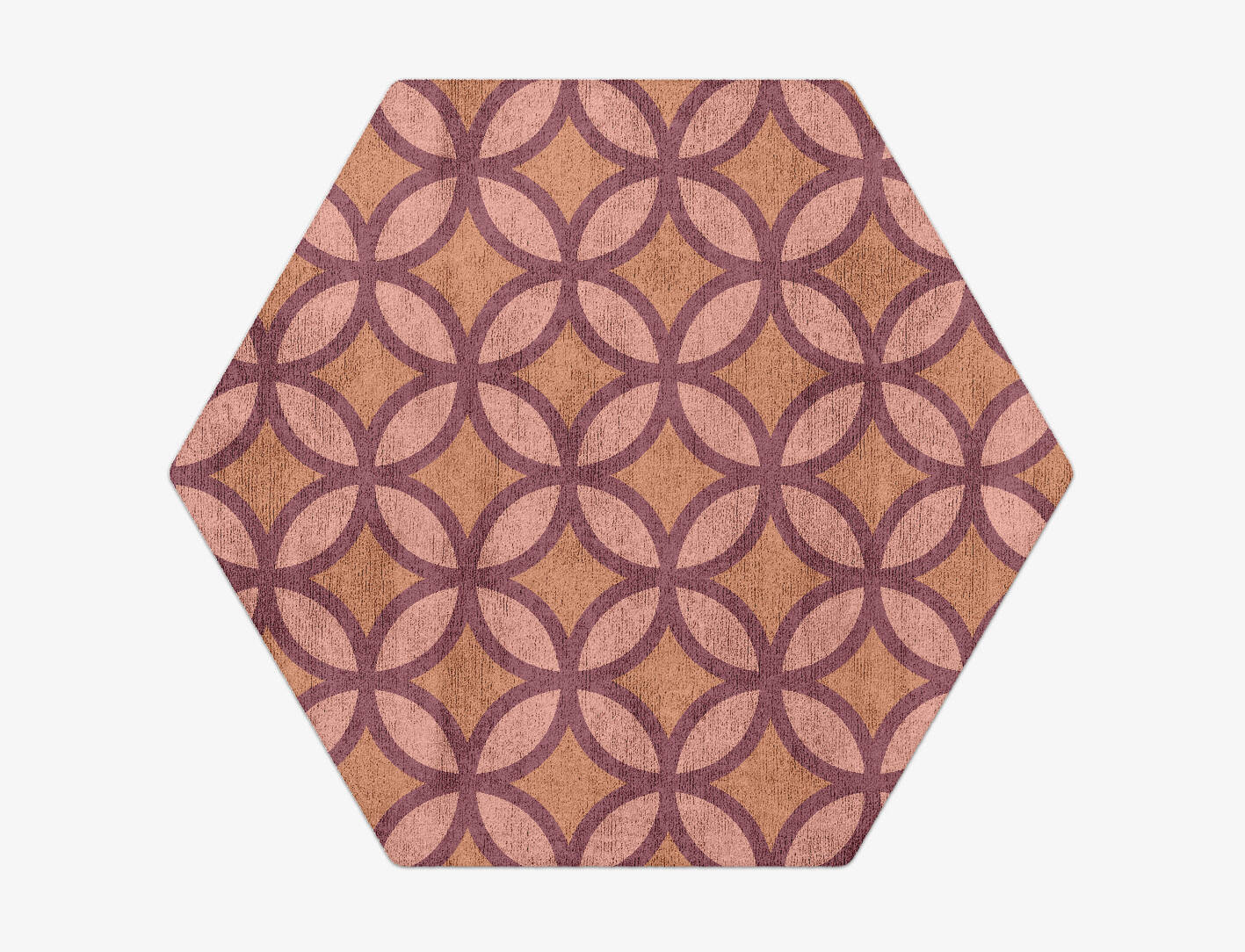 Intersections Modern Geometrics Hexagon Hand Tufted Bamboo Silk Custom Rug by Rug Artisan