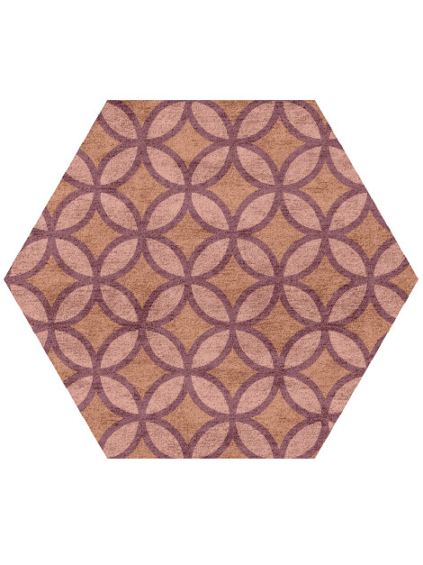 Intersections Modern Geometrics Hexagon Hand Tufted Bamboo Silk Custom Rug by Rug Artisan