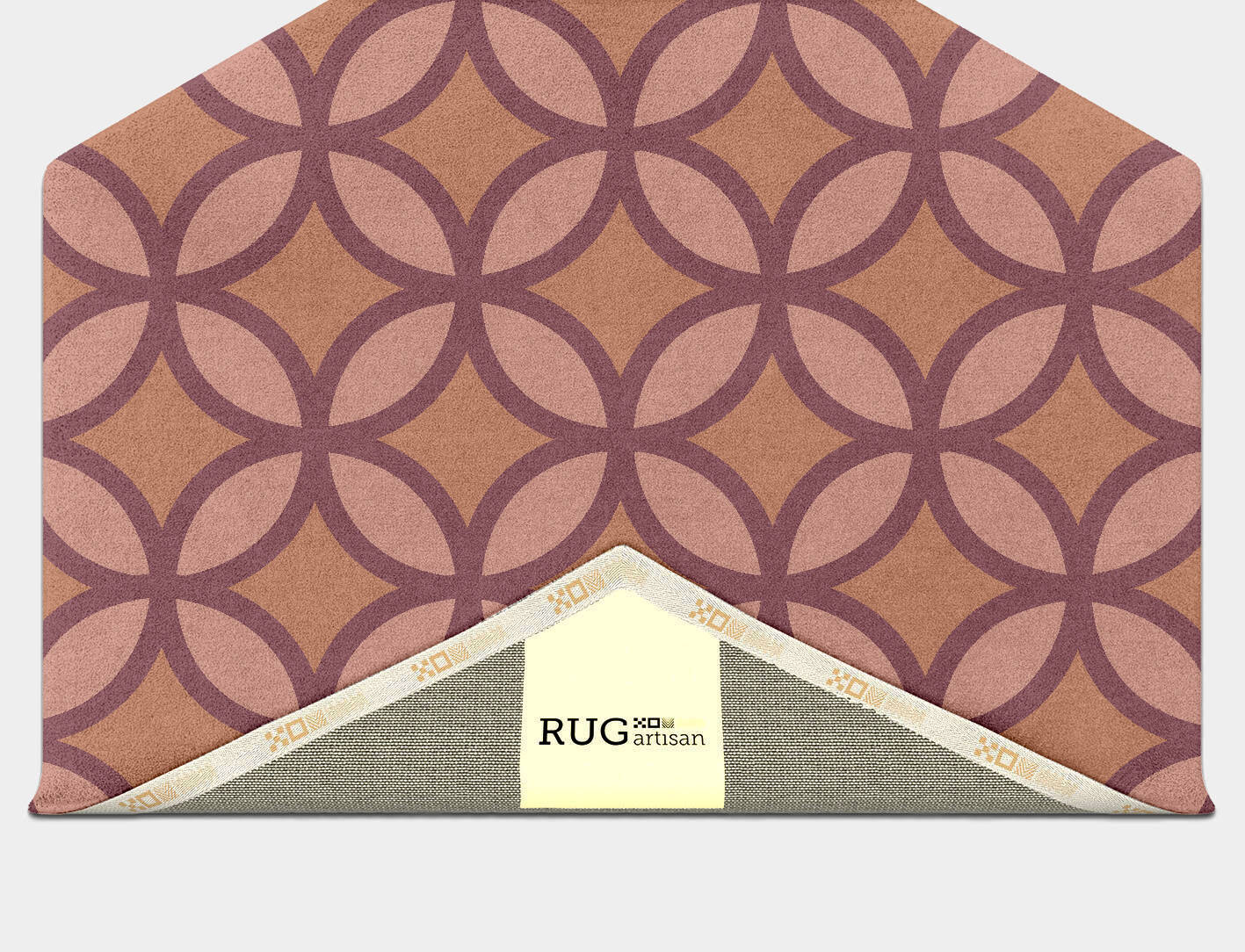 Intersections Modern Geometrics Hexagon Hand Tufted Pure Wool Custom Rug by Rug Artisan