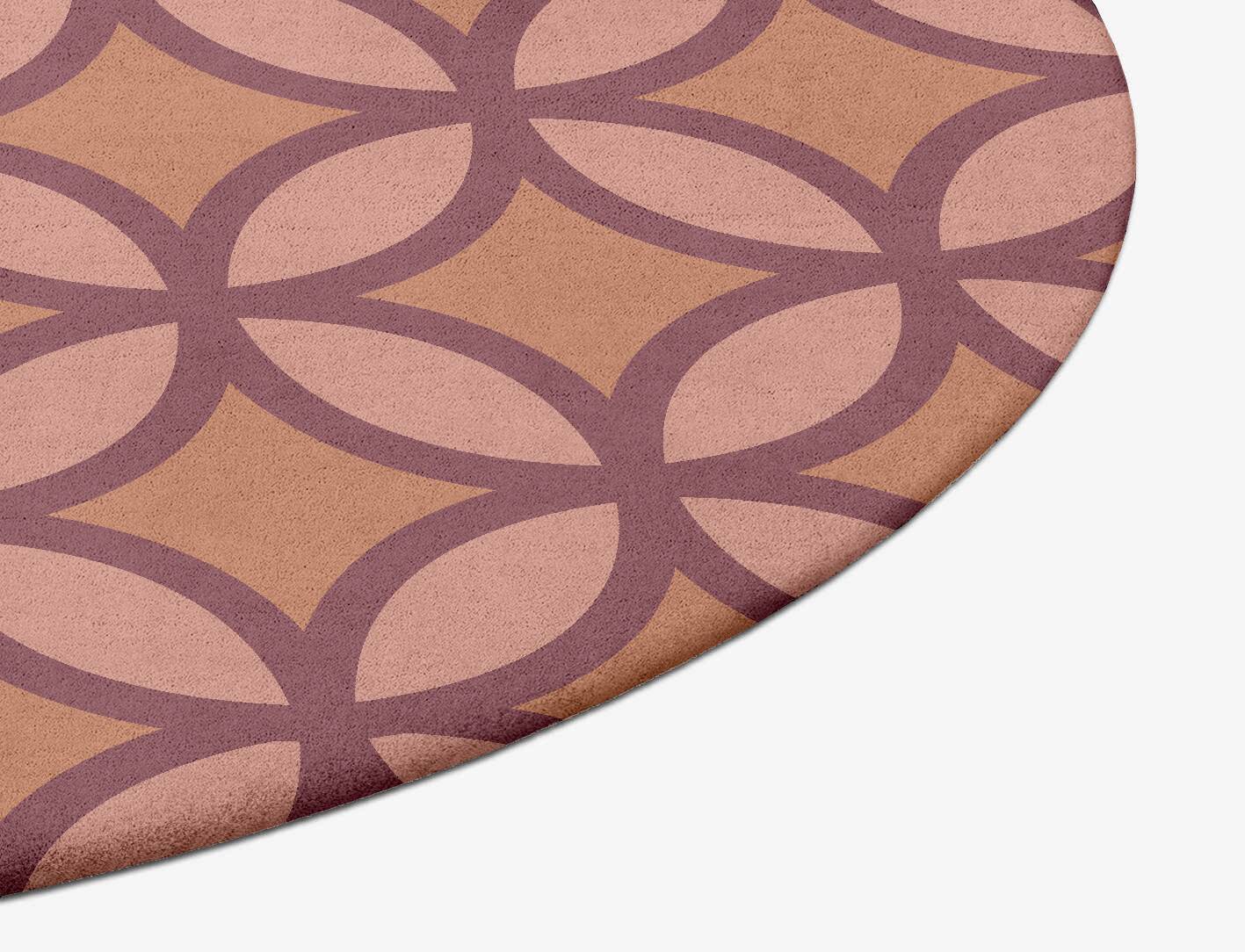Intersections Modern Geometrics Oval Hand Tufted Pure Wool Custom Rug by Rug Artisan