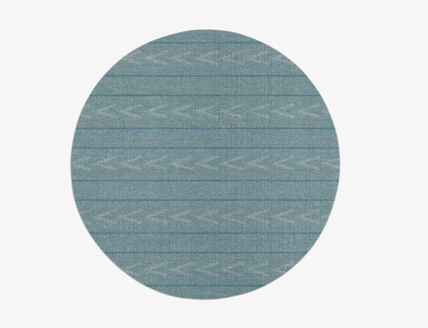 Inverse Minimalist Round Flatweave New Zealand Wool Custom Rug by Rug Artisan
