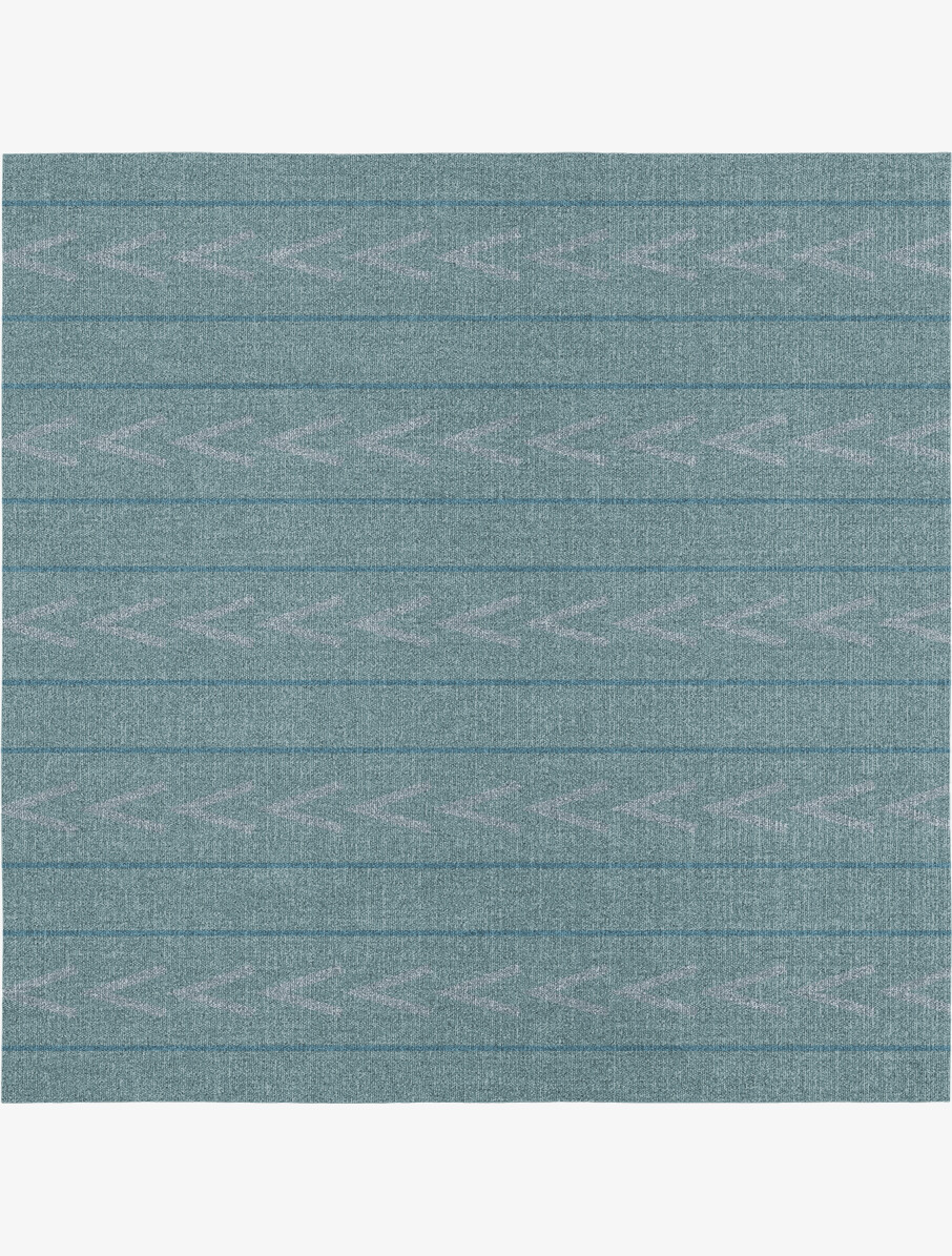 Inverse Minimalist Square Flatweave New Zealand Wool Custom Rug by Rug Artisan