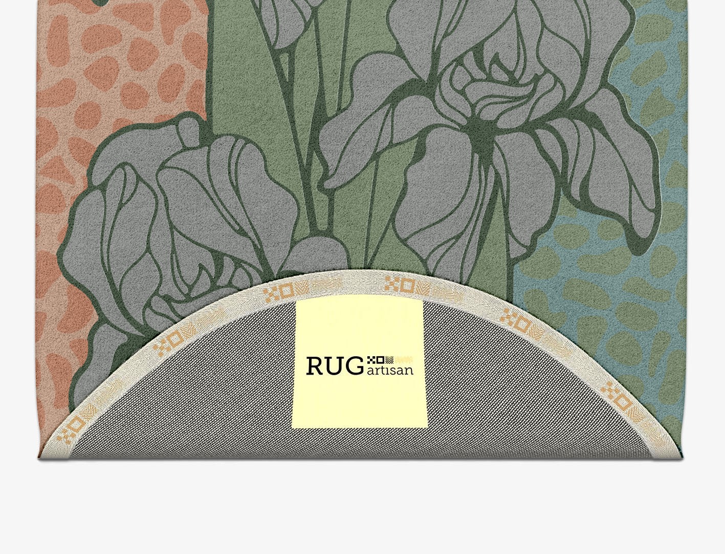 Iris Field of Flowers Capsule Hand Tufted Pure Wool Custom Rug by Rug Artisan