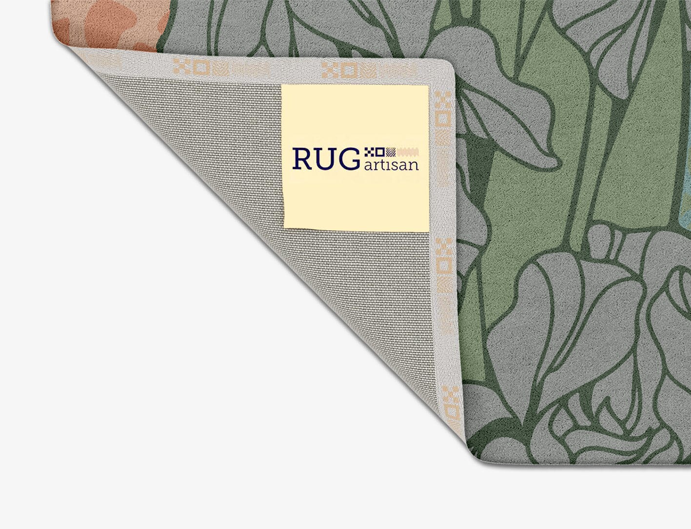 Iris Field of Flowers Square Hand Tufted Pure Wool Custom Rug by Rug Artisan