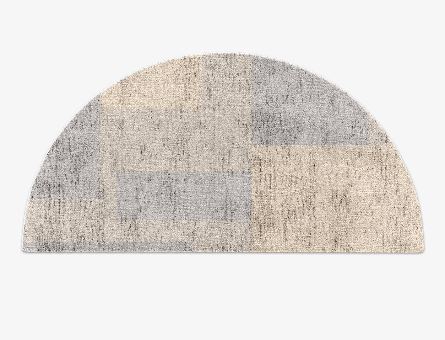 Irusu  Halfmoon Hand Knotted Bamboo Silk Custom Rug by Rug Artisan
