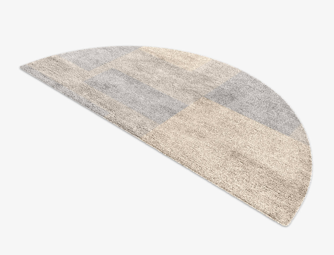 Irusu  Halfmoon Hand Knotted Bamboo Silk Custom Rug by Rug Artisan
